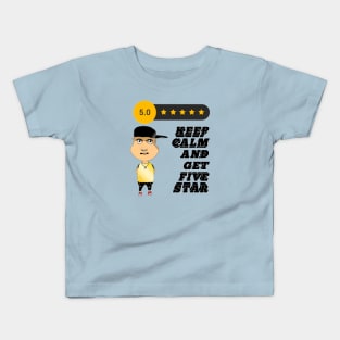 keep calm and get five star Kids T-Shirt